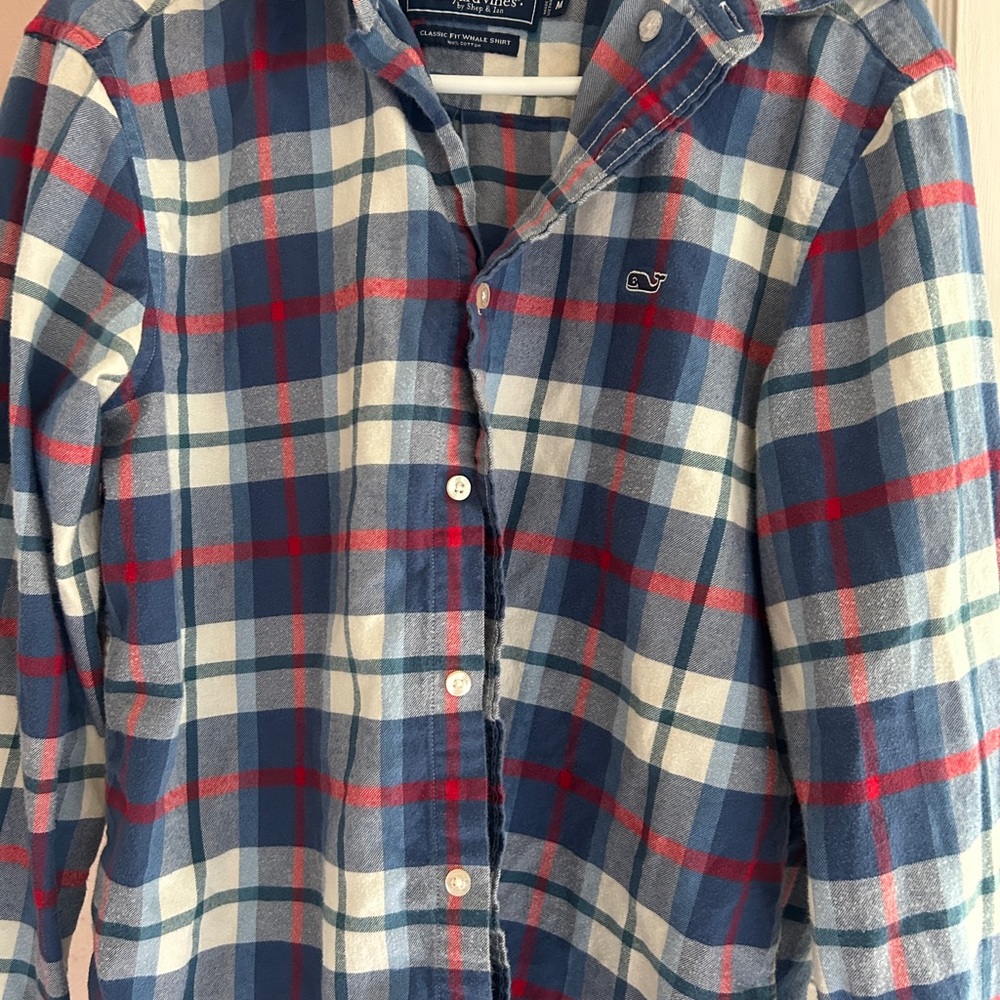Vineyard Vines Classic Blue and Red Check Shirt